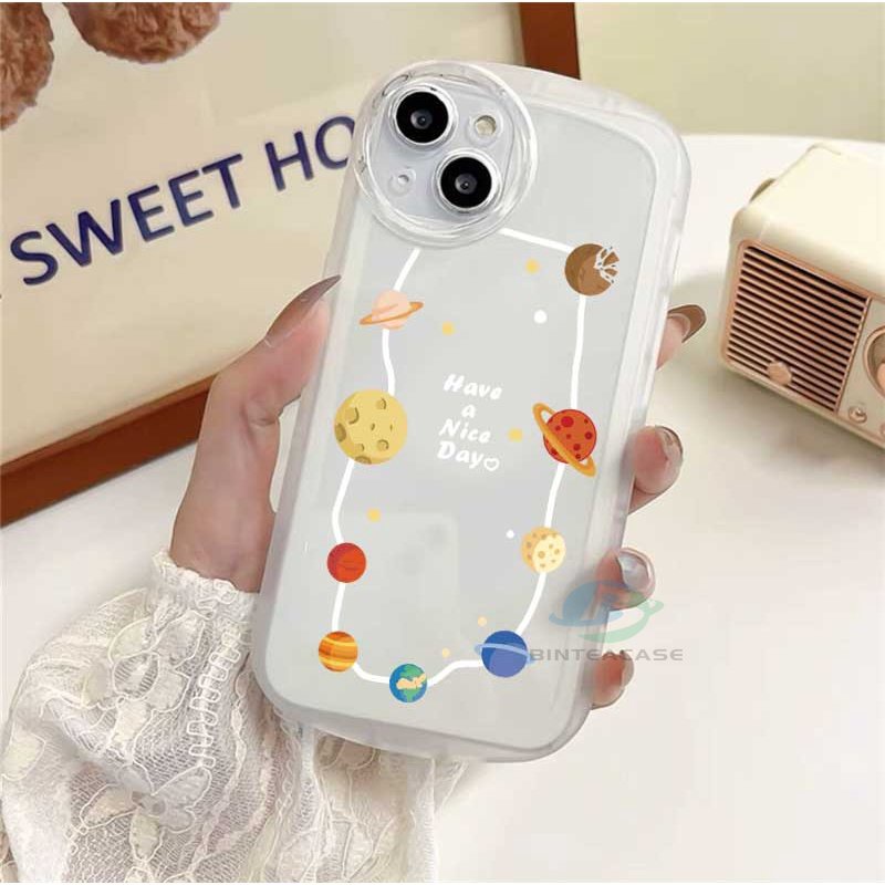 Casing TPU Redmi Note 11S 11 Pro 10C 10A 9C 9T 9A 10 5G 10S 9 8 Pro 7 Poco M3 X3 Pro NFC Motif Planet Kartun