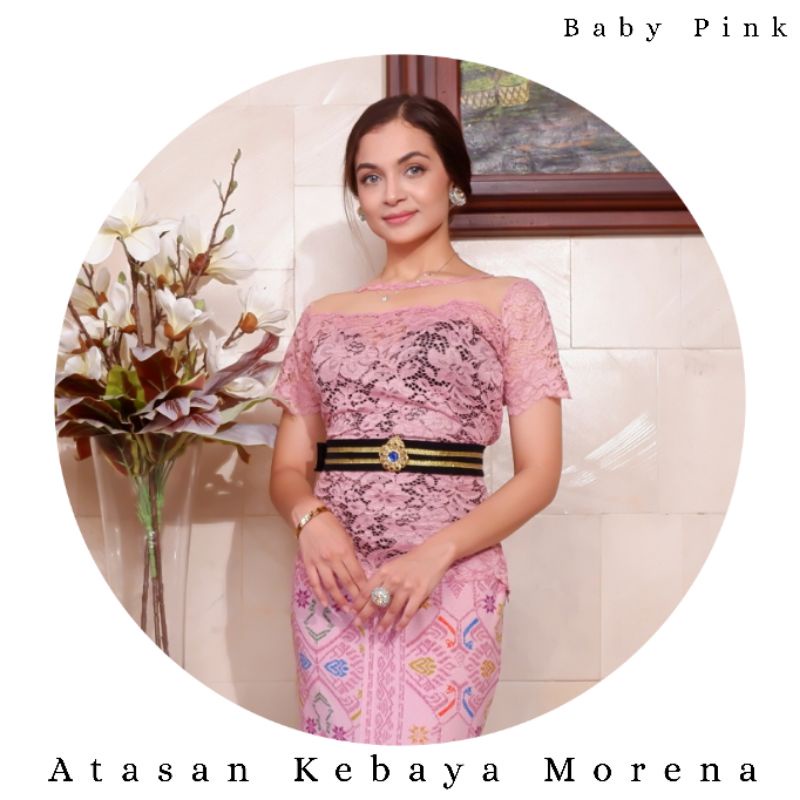 Atasan Kebaya Modern Modifikasi Tile Morena Lengan Pendek