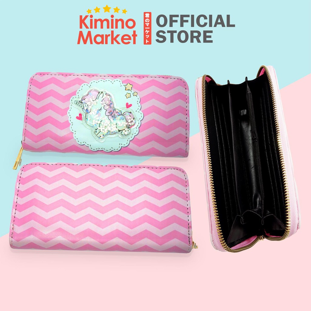 DOMPET Uang Kertas Koin Dompet Wanita Wallet Kado IMPORT &quot;UNICORN&quot; SUPER UNIK DAN LUCU