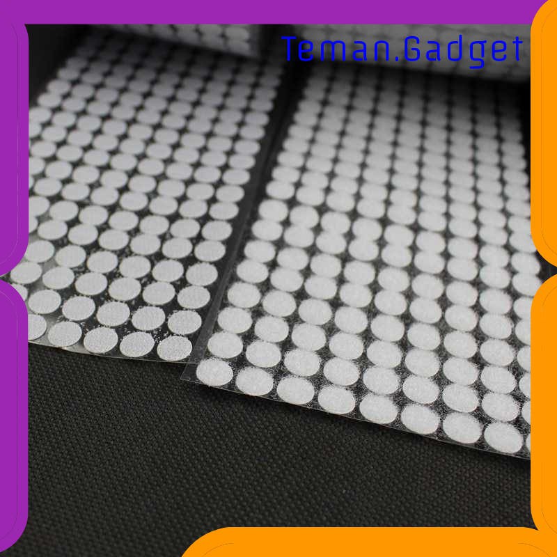 TG-DE184 NIKTO Tape Lakban Dot Velcro Hook &amp; Loop Magic Sticker 450 Pairs 10 mm