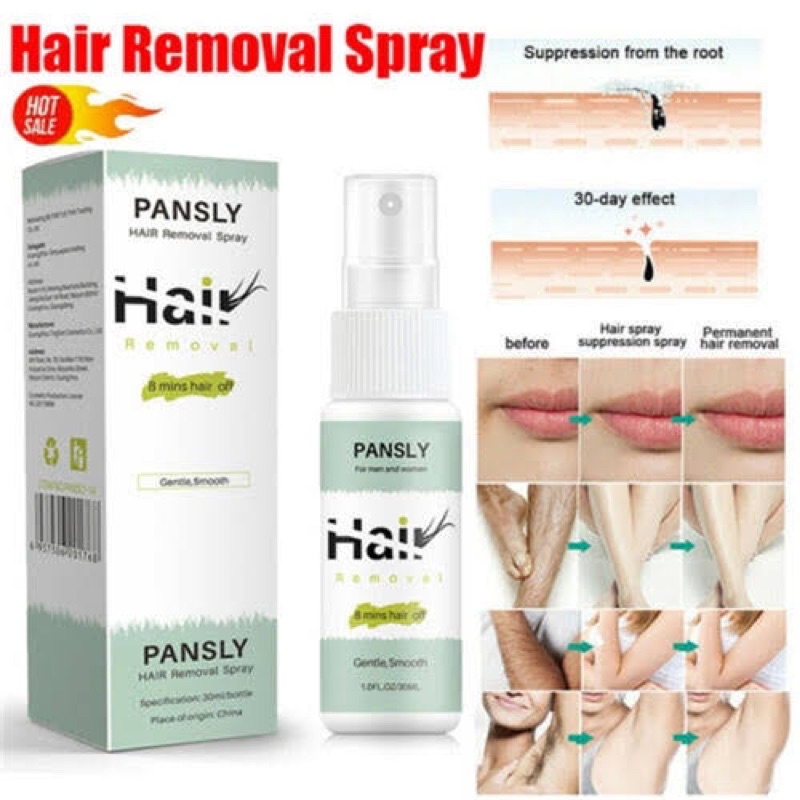 pansly hair removal spray - spray penghilang bulu