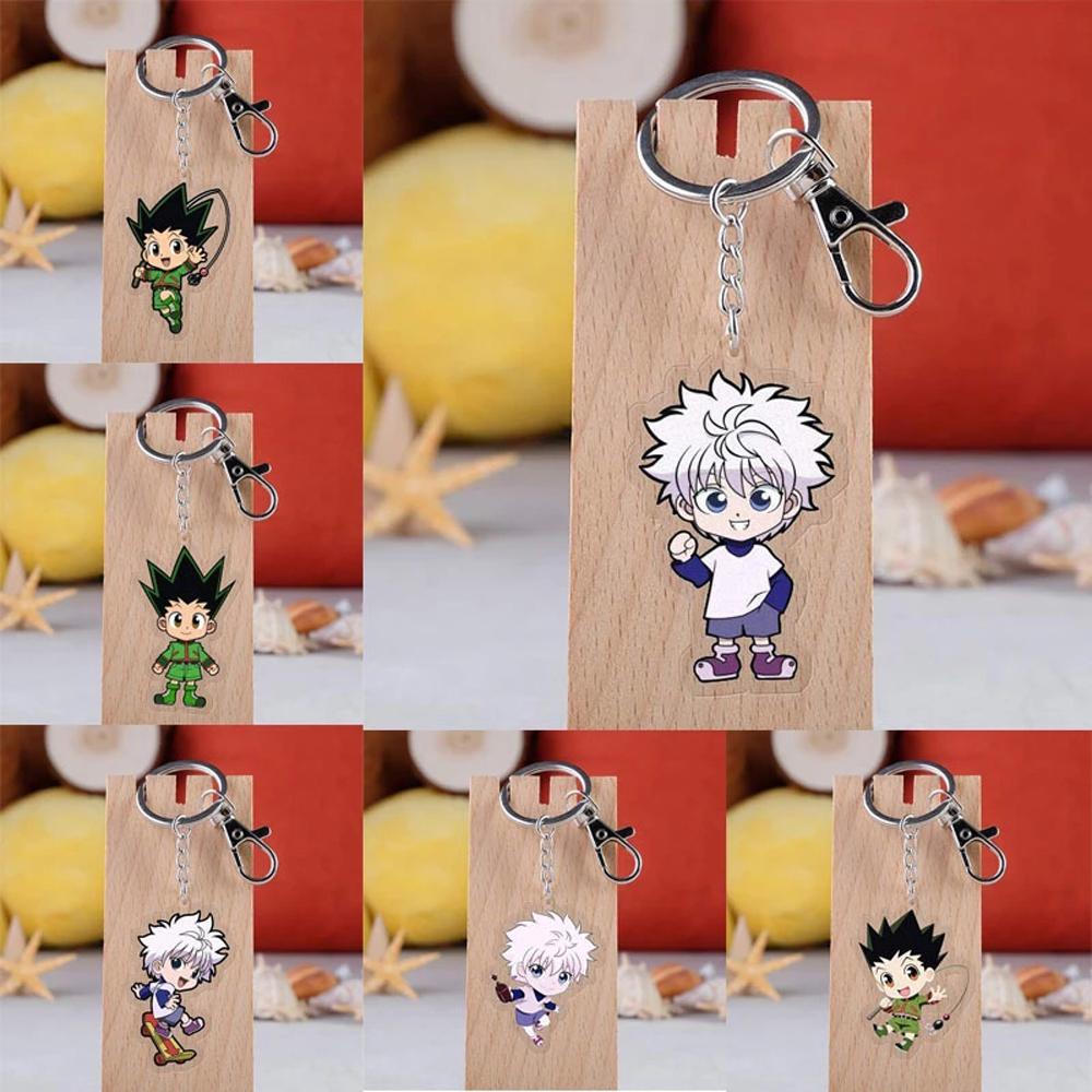 QUINTON Hunter x HUNTER Liontin Anime Dua Sisi Zoldyck Keyring