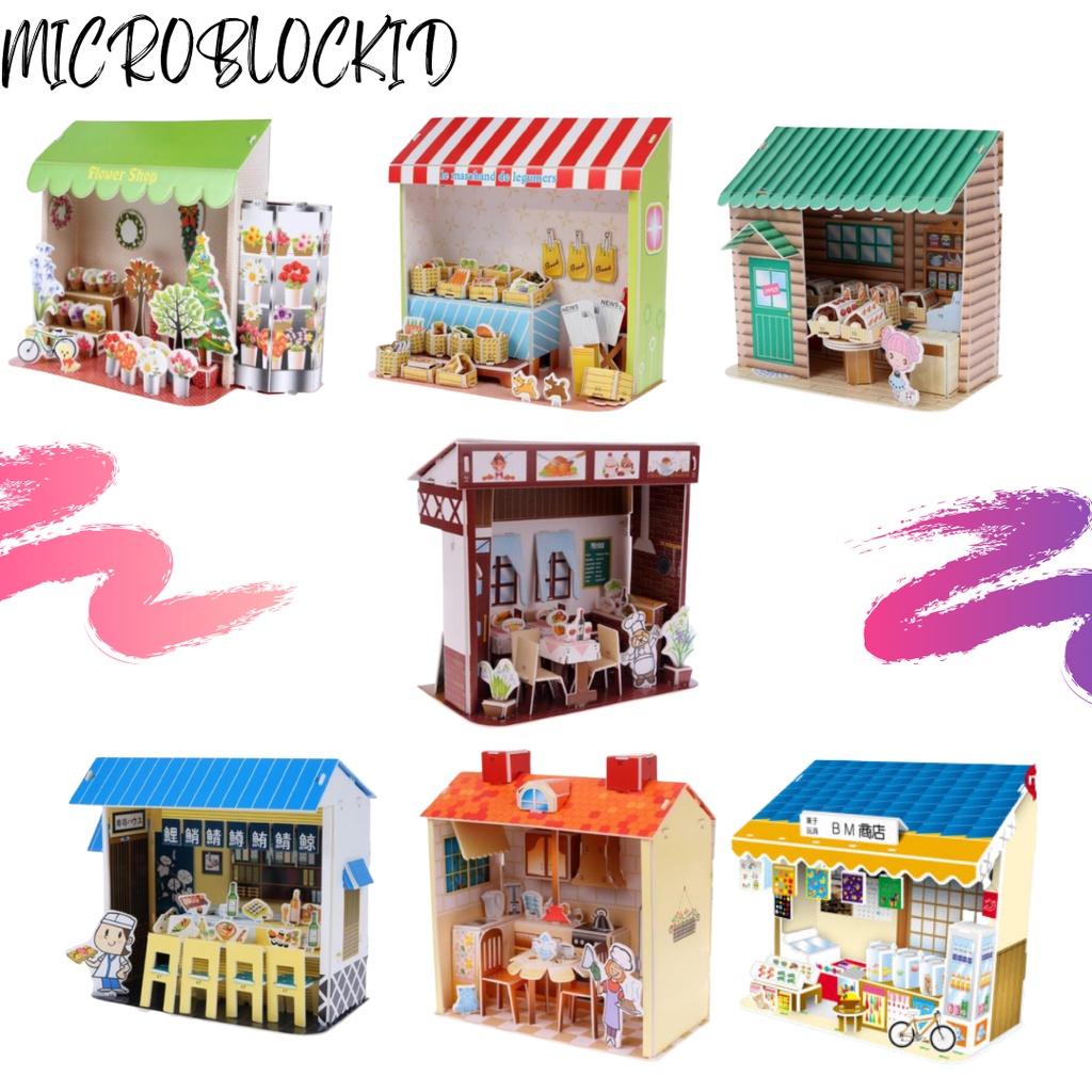 Jual 3D PUZZLE 3D SHOP / STORE PUZZLE 