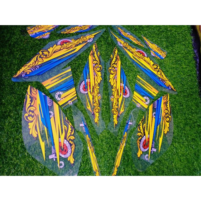 Striping Transparan Vixion NVA Custom List Flowers / Sticker Vixion NVA Transparan Custom