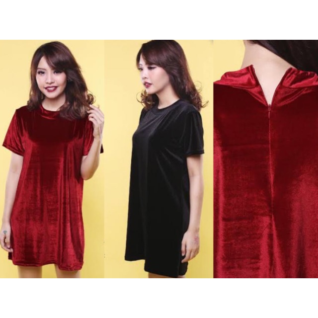 VELVET SIMPLE DRESS / DRESS BLUDRU