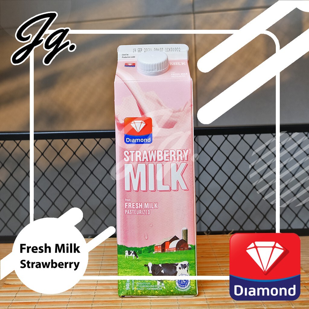 

Milk Fresh Strawberry Diamond 946 ml - 1 Karton