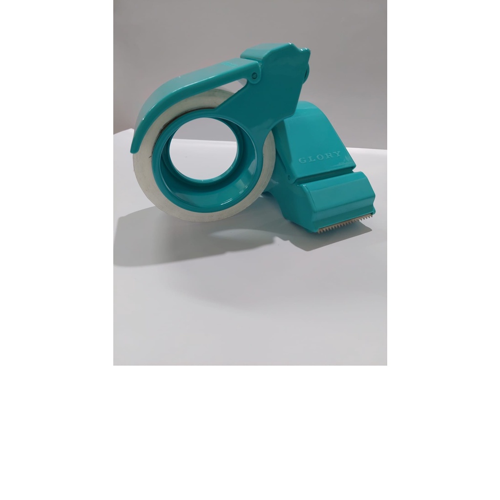 Tape Dispenser/Rumah lakban 2 inch HIJAU TOSCA, Pemotong lakban GLORY  TD01 up to 3&quot;