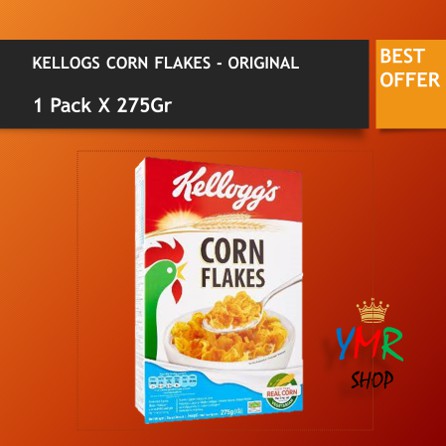 Kelloggs Kellogs Corn Flakes Original Sereal Cereal Jagung 275 gr