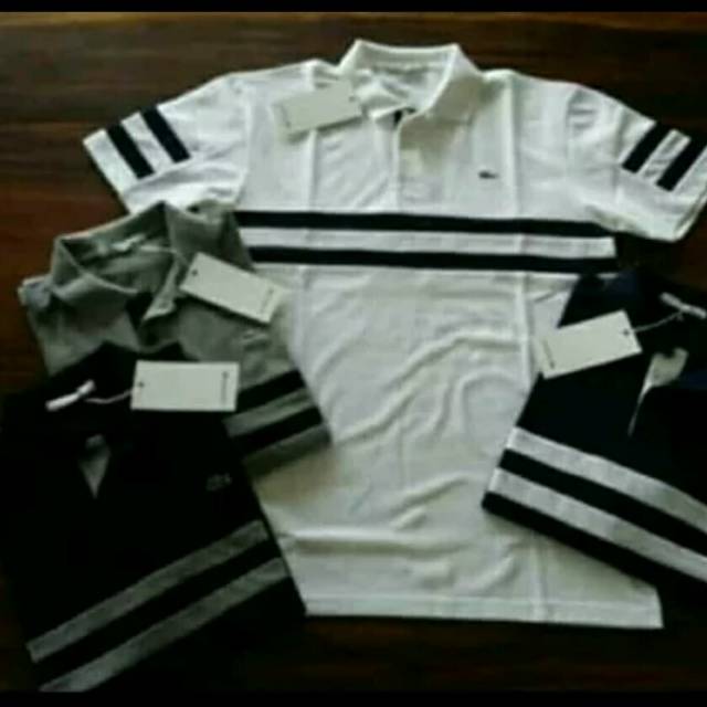 Lacoste kaos kerah import france