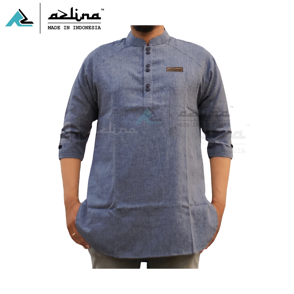 Baju koko kurta pakistan lengan 3/4 bahan katun madinah premium