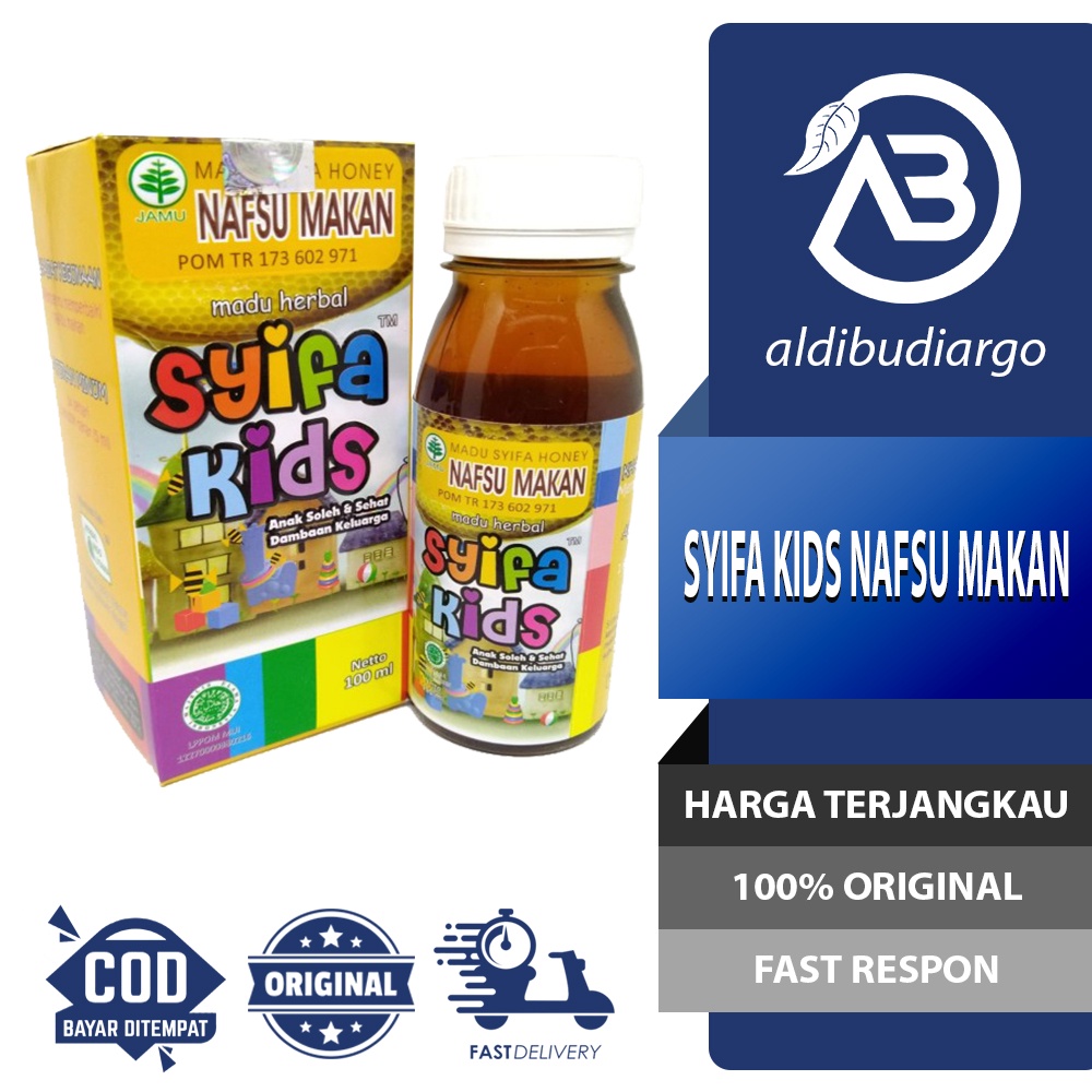 

SYIFA KIDS NAFSU MAKAN MADU ANAK HERBAL PENAMBAH NAFSU MAKAN 100 ML