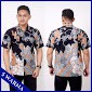 Hem Batik Remekan #3 - Baju Kemeja Batik Pria Lengan Pendek - Hitam, L