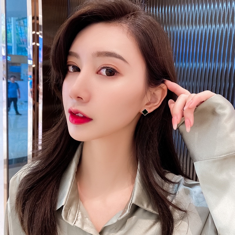 Anting korea titanium asli stainless steel cantik mewah elegan