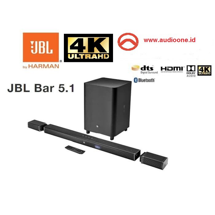 JBL Bar5.1 Bar 5.1 Ultra HD 4K 5.1 Channel Speaker Surround Nirkabel