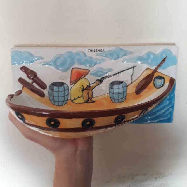 Wadah sabun mandi tempat sabun keramik karakter