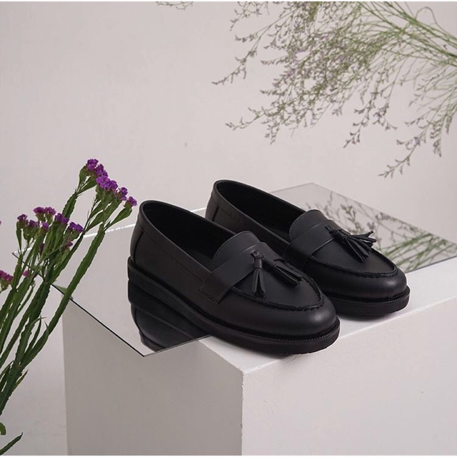 [New] Kara Leather Black Shoes Amble Footwear