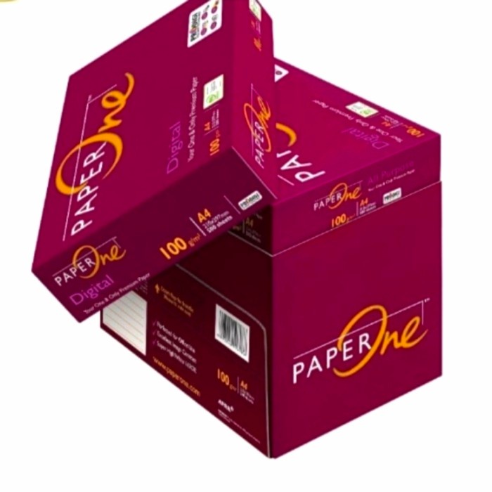 

Kertas HVS A4 PAPERONE 100 Gram