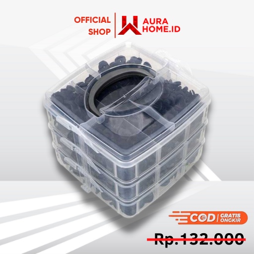 Baut Rivet Mobil Universal Car Pin Fasteners 620PCS / Baut Mur Paku Klip Clip Clips Kancing Pengenca