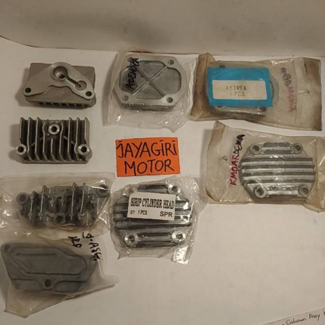 Sirip Mesin Cylinder Head Smash Grand Supra Astrea Silinder Tutup Blok Kop Comp Pompa Oli Motor Ori