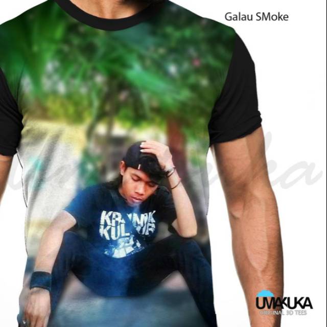 Jasa Custom kaos desain gambar foto sendiri 3d fullprint oblong anak cowok distro pria murah umakuka
