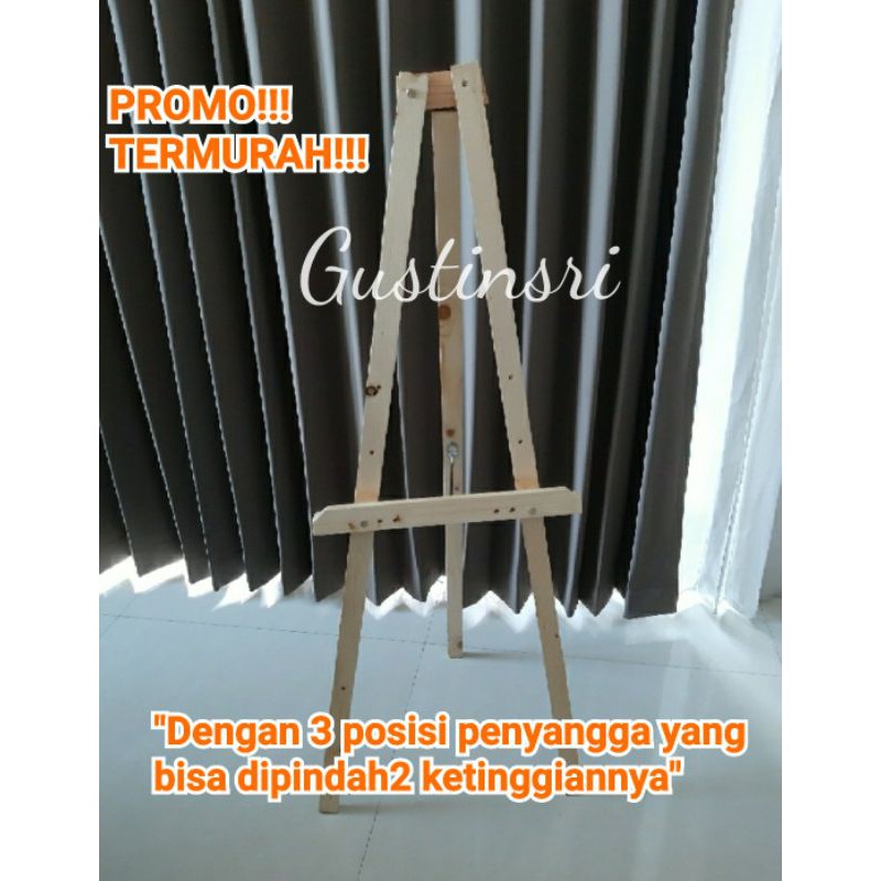 

STANDING TRIPOT 120CM KAYU KAKI PENYANGGA PAPAN TULIS FOTO DEKORASI WEDDING DEKORASI AQIQAH ULANG TAHUN