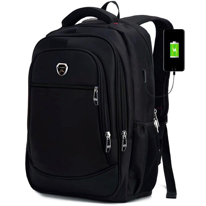 PL Power Tas Pria Ransel Laptop Import USB Port Tas Punggung Pria Ransel Polo Import Expanding USB