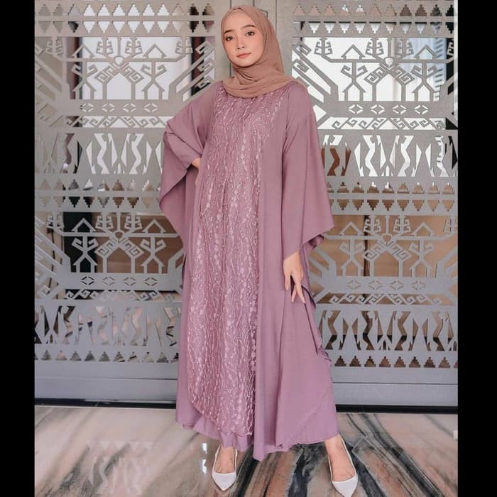 Gamis Abaya Syari Wamita Muslimah Games Moscrepe Lebaran Remaja Terbaru Gamus Fashion Muslim Murah