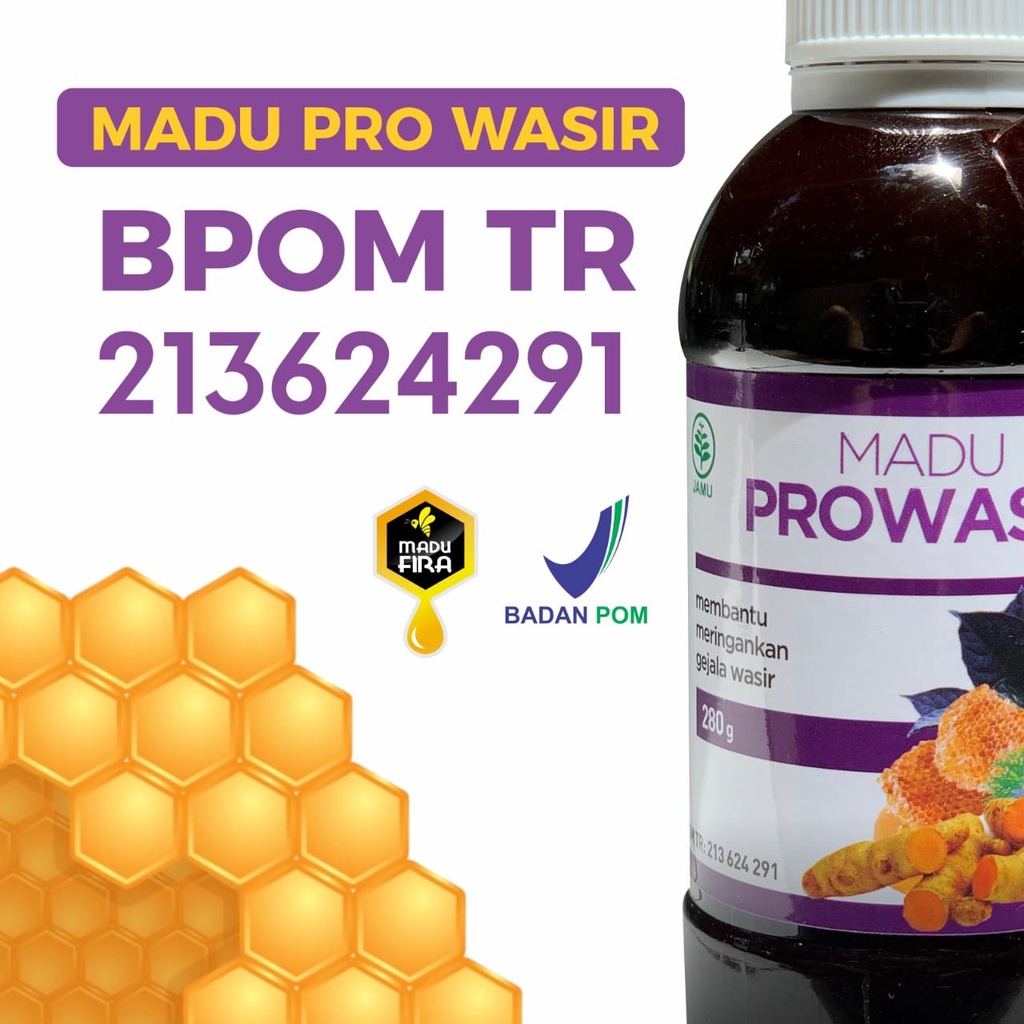 Madu Prowasir Asli 100% Original Obat Herbal Wasir Ambeien Atasi BAB Berdarah Benjolan Anus - Pro Wasir