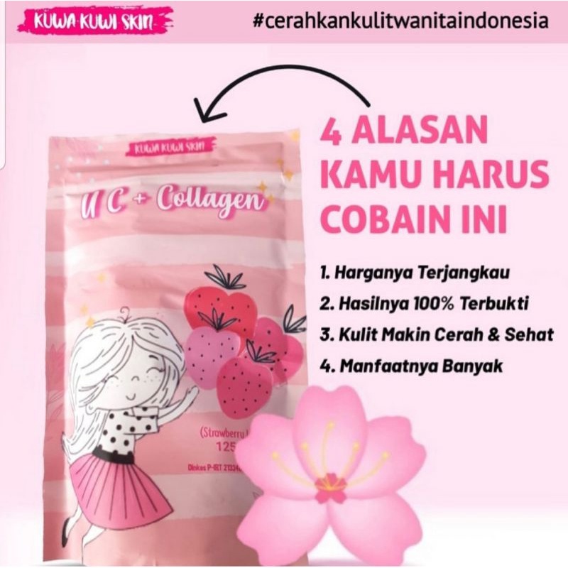 Susu Pemutih UC+COLLAGEN BERBARCODE Pencerah Kulit Wajah Tubuh Badan dan Kesehatan