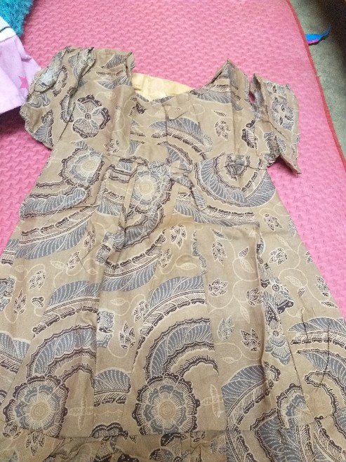 Dress Sabrina Batik Dress Batik Anak Lengan Pendek Cantik Murah