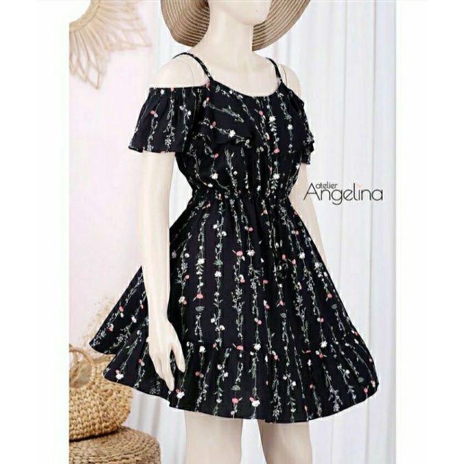 emily dress shallflower black size medium by atelier angelina January 2022