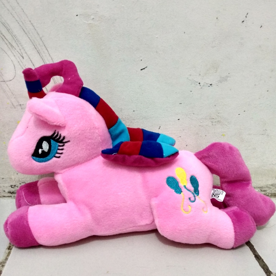 Boneka Kuda Poni Unicorn Lucu - Boneka Mainan Anak Perempuan - Boneka Kudaponi Unicorn Baring