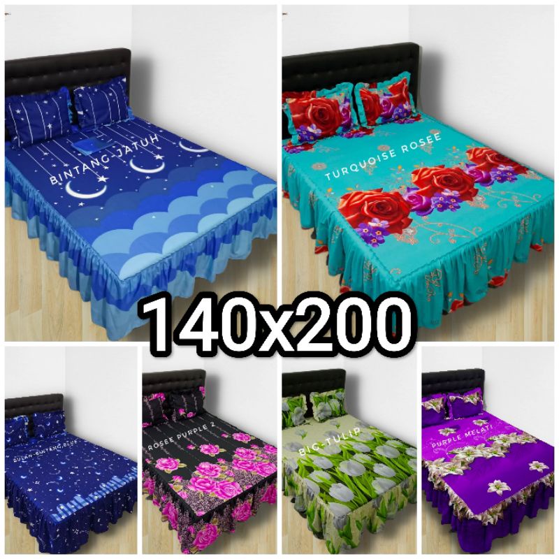Sprei Rumbai Ukuran 140x200 Motif
