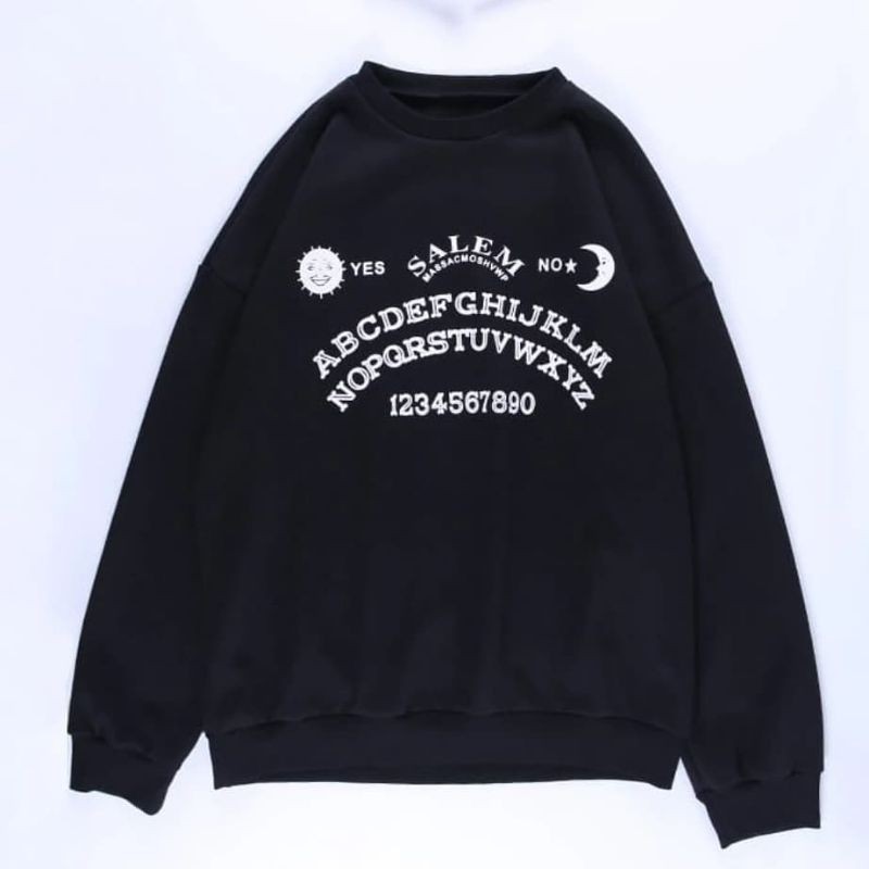 SALEM BLACK SWEATER PRIA WANITA KEKINIAN TERMURAH