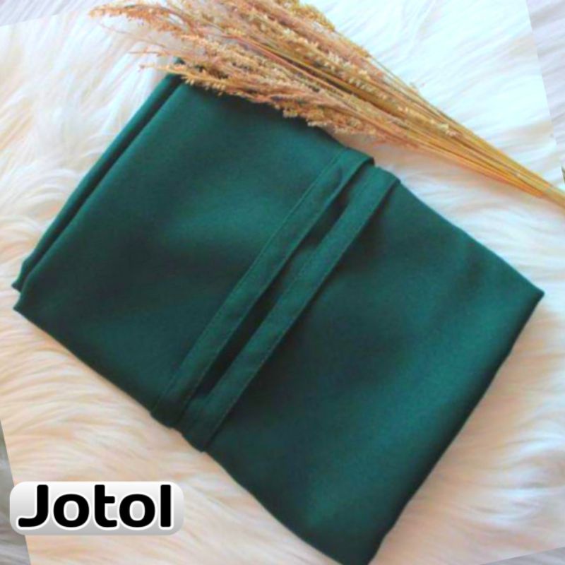 BERGO JUMBO NON PED ANTEM XL / JILBAB HIJAB SYARI JUMBO WOLFIS-Hijau Botol