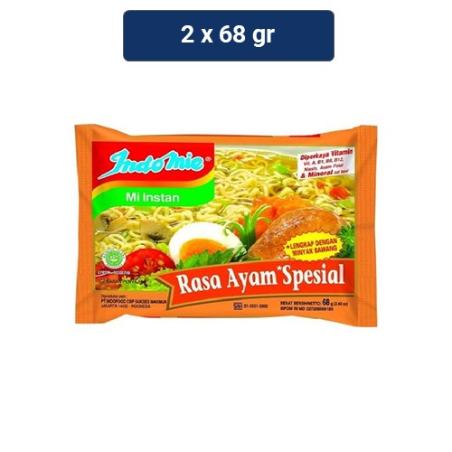 

Indomie Ayam Spesial 68 gr x 2 pcs