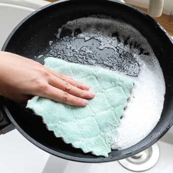 Kain Lap Dapur Microfiber Kain Lap Dapur Nyerap Air Cleaning Cloth