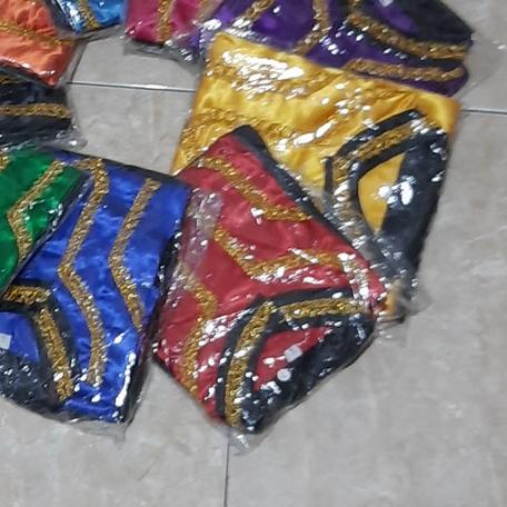 ➴ baju anak adat aceh saman perempuan L topi kipas nusantara ☂