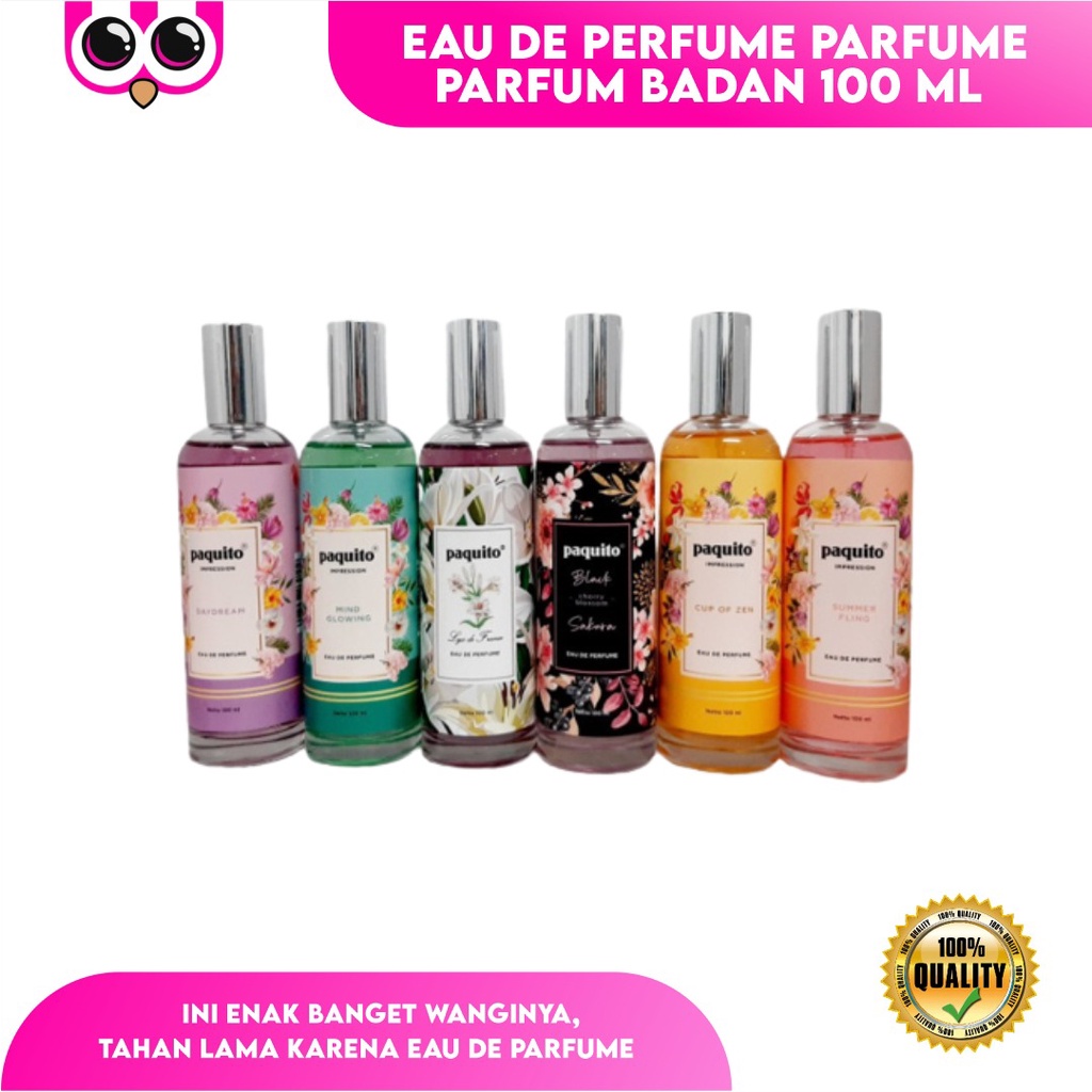 [ PAQUITO ] EAU DE PERFUME PARFUME PARFUM BADAN 100 ML