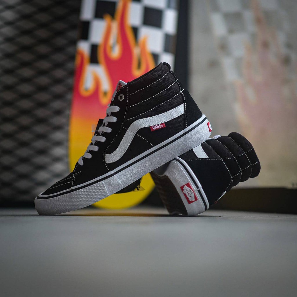 Vans Sk8 Hi Pro Black White Original BNIB