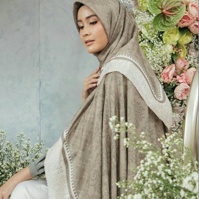 Wearing Klamby Anggrek Scarf