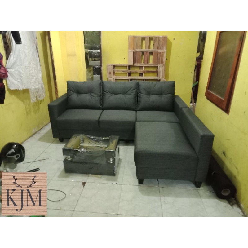 Sofa minimalis selonjor L putus KJM