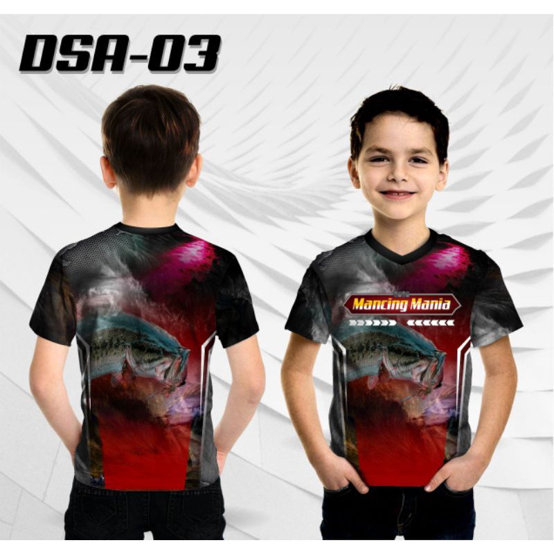 Baju Mancing Mania Anak JERSEY FISHING fullprint