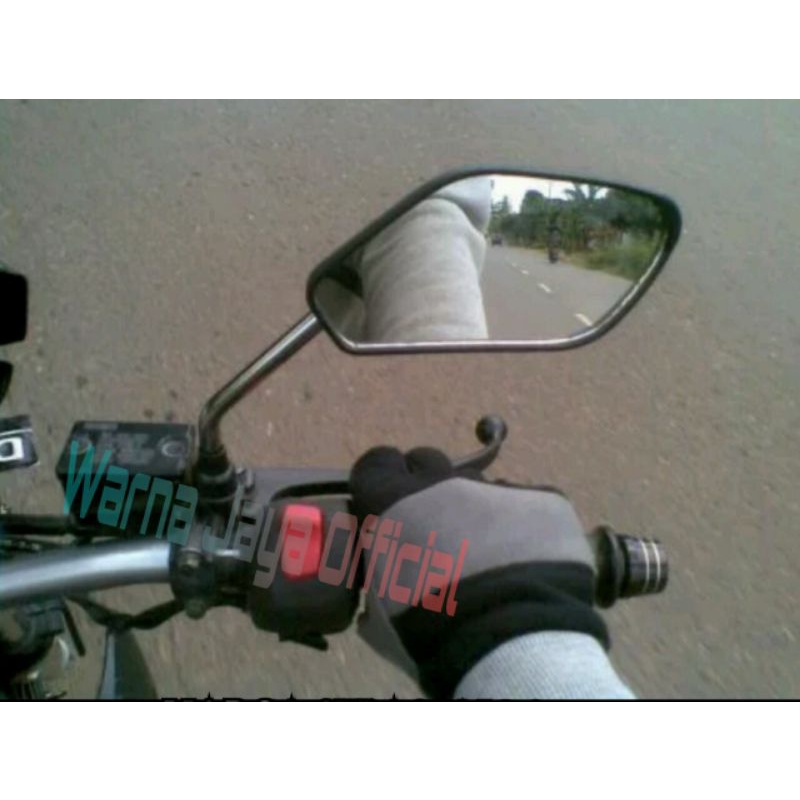 Kaca Spion Motor Satria Fu Smash Shogun Sp 125 Spacy Vario Beat Mio DLL Beat Pop Street Stret Strit Vega R ZR Vario Supra X 110 125 150 Fi Variasi Fariasi Pariasi Karbu Carbu Carburator Karburator Injeksi Tangkai Tiang Gagang Pendek Chrome Crom Krum Chrom-2