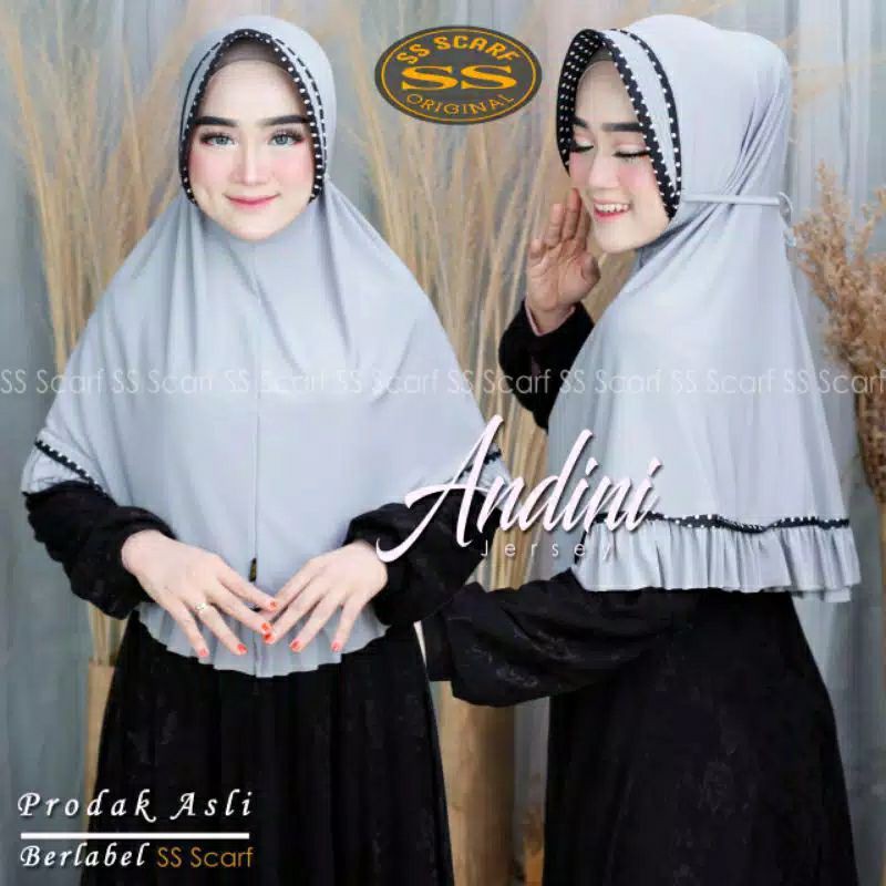 Hijab instan jilbab insta fadila tali rempel polkadot terbaru-6