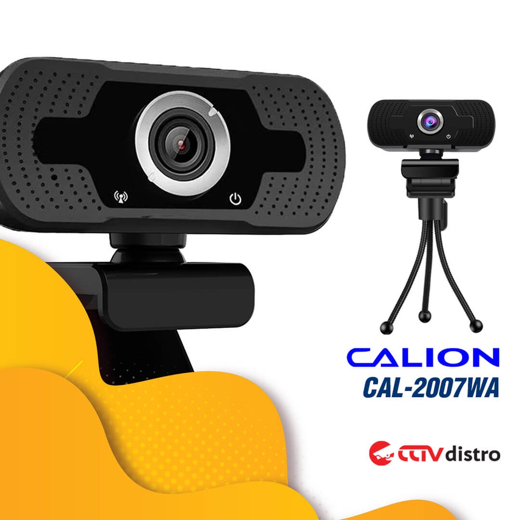 Webcam PC Laptop Komputer 1080P Bisa Rotasi FREE Tripod | Web Camera USB Web Cam Calion CAL-2007WA