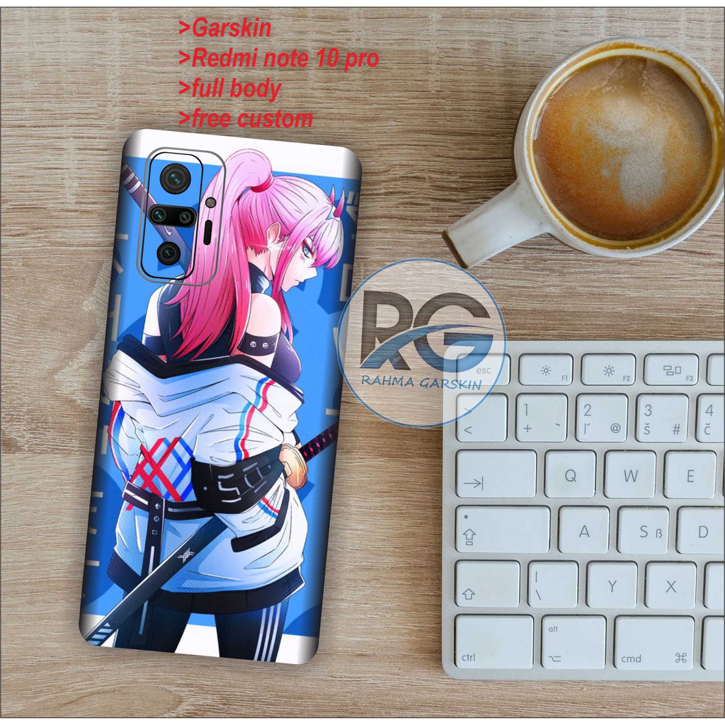 Garskin Redmi note 10 pro motif anime isi 2pcs free custom