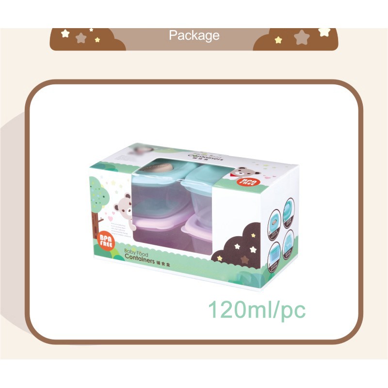 Baby Food Box Penutup Lock - Wadah MPASI M093