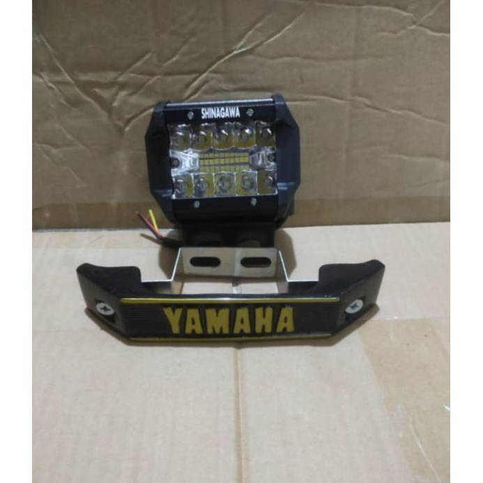 Lampu Tembak Lampu LED 20 Mata Plus Dudukan Breket LED Plus Kumis Yamaha RX-King Rx-S RX-K Byson