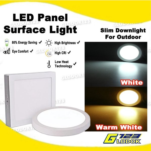 Lampu Downlight 12W 18W Lampu LED Panel Surface Light Outdoor